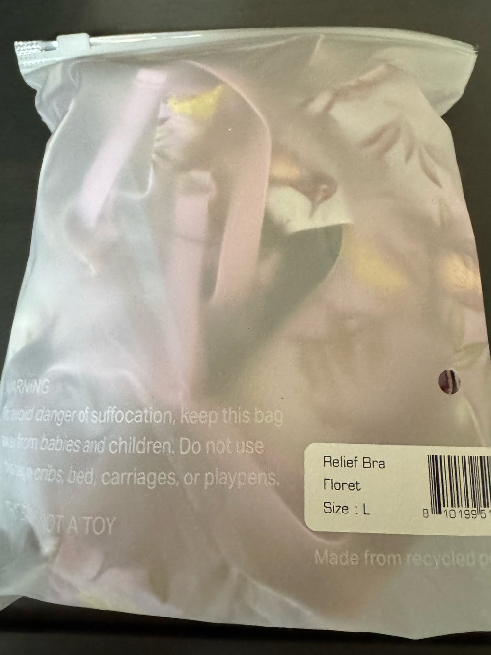 EBY Relief Bra Floret with Lavender Pink Bird Print - Picture 4 of 4